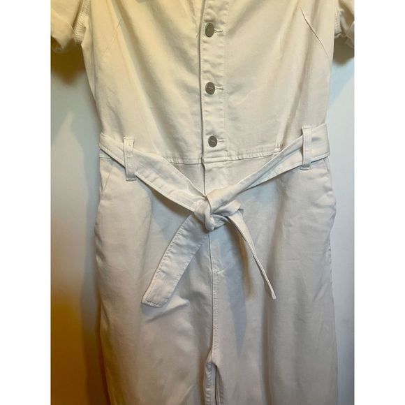 PAIGE Anessa Puff Sleeve Jumpsuit in Quartz Sand NWT size 10 - Picture 11 of 16
